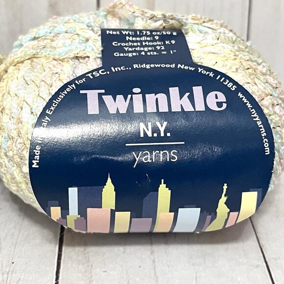N.Y. Yarns Twinkle - Color 50 - Pastels - Discontinued Lot of 2 Skeins - Picture 2 of 4
